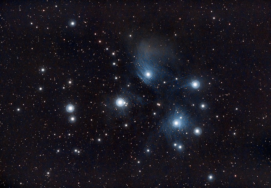 L'amas des Pléiades, M45