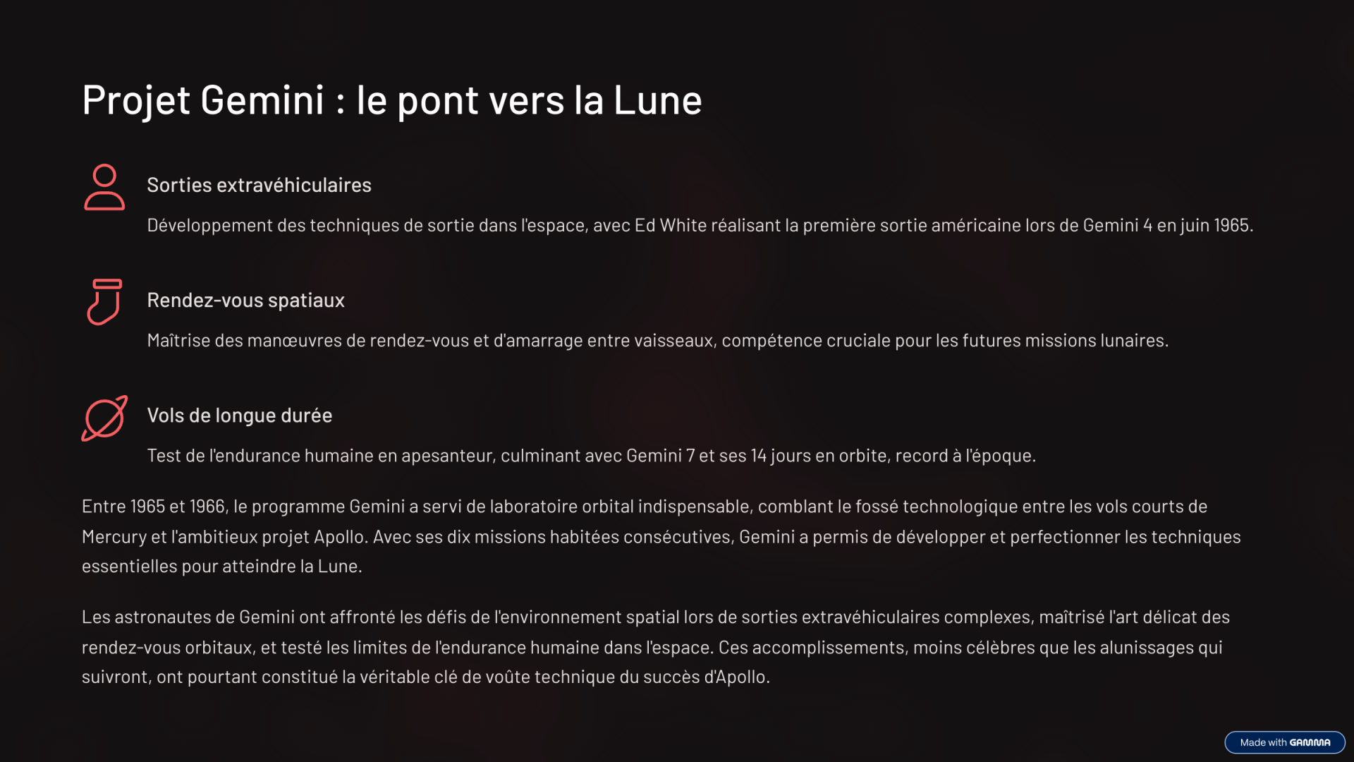 4 projet gemini le pont vers la lune