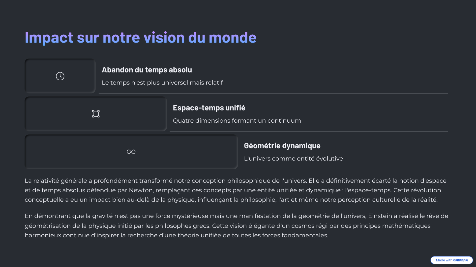 9 impact sur notre vision du monde